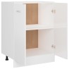   Armadio Inferiore Bianco Lucido 60x46x81,5 cm in Truciolato