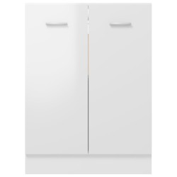   Armadio Inferiore Bianco Lucido 60x46x81,5 cm in Truciolato