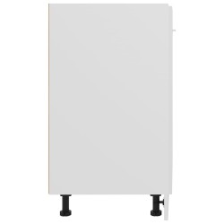   Armadio Inferiore Bianco Lucido 60x46x81,5 cm in Truciolato