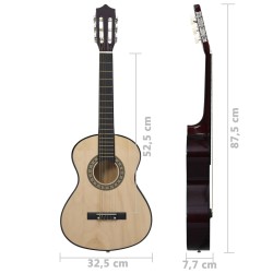   Chitarra Classica per Principianti e Bambini 1/2 34" in Tiglio