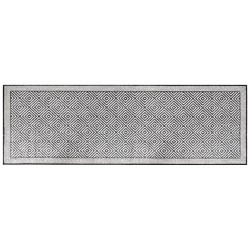 vidaXL Tappeto da Esterno Grigio e Bianco 80x250 cm Design Reversibile