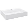   Lavandino 60x38x11 cm Blocco in Marmo/Minerale Bianco