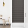 vidaXL Pannelli Murali 12 pz Grigio Scuro 90x15 cm Tessuto 1,62 m²