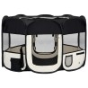   Box per Cani Pieghevole con Borsa Trasporto Nero 125x125x61 cm