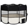   Box per Cani Pieghevole con Borsa Trasporto Nero 125x125x61 cm