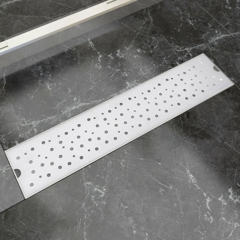   Canaletta di drenaggio per doccia Doppio 530x140 mm Acciaio Inox