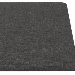 vidaXL Pannelli Murali 12 pz Grigio Scuro 90x30 cm Tessuto 3,24 m²