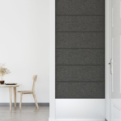 vidaXL Pannelli Murali 12 pz Grigio Scuro 90x30 cm Tessuto 3,24 m²