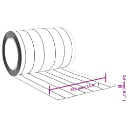 vidaXL Tenda per Porte Trasparente 300 mm x 2,6 mm 10 m in PVC