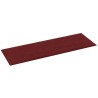 vidaXL Pannelli Murali 12 pz Rosso Vino 90x30 cm in Tessuto 3,24 m²