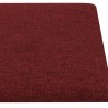 vidaXL Pannelli Murali 12 pz Rosso Vino 90x30 cm in Tessuto 3,24 m²