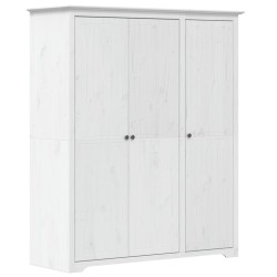 vidaXL Armadio BODO 151,5x52x176,5 cm in Legno Massello di Pino Bianco