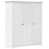 vidaXL Armadio BODO 151,5x52x176,5 cm in Legno Massello di Pino Bianco