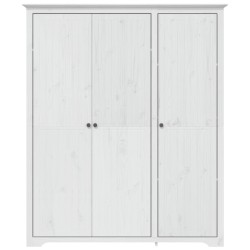 vidaXL Armadio BODO 151,5x52x176,5 cm in Legno Massello di Pino Bianco