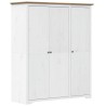 vidaXL Armadio BODO 151,5x52x176,5 cm Massello Pino Bianco e Marrone