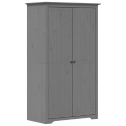 vidaXL Armadio BODO 101x52x176,5 cm in Legno Massello di Pino Grigio