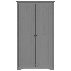 vidaXL Armadio BODO 101x52x176,5 cm in Legno Massello di Pino Grigio