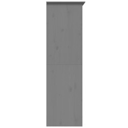 vidaXL Armadio BODO 101x52x176,5 cm in Legno Massello di Pino Grigio