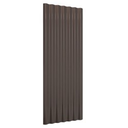   Pannelli Tetto 12pz Acciaio Verniciato Polvere Marrone 100x36cm