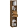   Libreria Rovere Fumo 36x30x171 cm in Legno Ingegnerizzato