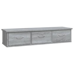   Mobile a Muro Grigio Sonoma 88x26x18,5 cm in Legno Ingegnerizzato