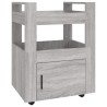   Carrello da Cucina Grigio Sonoma 60x45x80 cm Legno ingegnerizzato