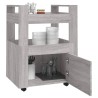   Carrello da Cucina Grigio Sonoma 60x45x80 cm Legno ingegnerizzato