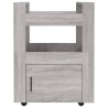   Carrello da Cucina Grigio Sonoma 60x45x80 cm Legno ingegnerizzato