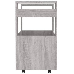   Carrello da Cucina Grigio Sonoma 60x45x80 cm Legno ingegnerizzato