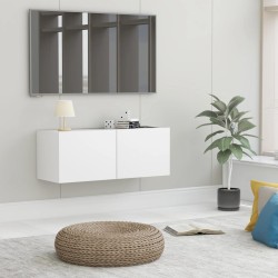   Mobile Porta TV Bianco 80x30x30 cm in Legno Ingegnerizzato