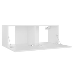   Mobile Porta TV Bianco 80x30x30 cm in Legno Ingegnerizzato