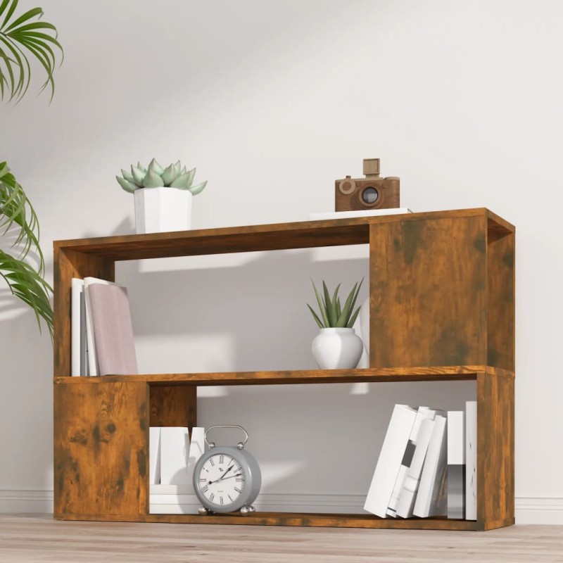   Libreria Rovere Fumo 100x24x63 cm in Legno Ingegnerizzato