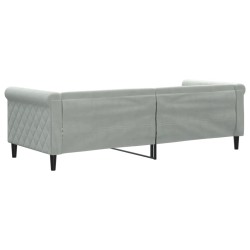 vidaXL Letto da Giorno Grigio Chiaro 80x200 cm in Velluto