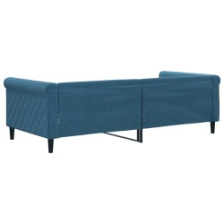 vidaXL Letto da Giorno Blu 90x200 cm in Velluto