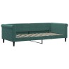 vidaXL Letto da Giorno Verde Scuro 90x200 cm in Velluto