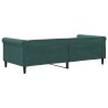 vidaXL Letto da Giorno Verde Scuro 90x200 cm in Velluto