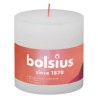 Bolsius Candele Rustiche a Colonna Shine 3 pz 100x100 mm Bianco Nuvola