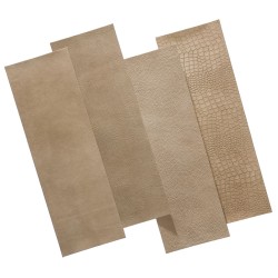 WallArt Piastrelle in Pelle Salisbury Beige Sabbia 16 pz