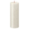 Bolsius Candele Pilastro Rustiche Shimmer 4 pz 190x68 mm Avorio