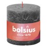 Bolsius Candele Rustiche Colonna Shine 3 pz 100x100 mm Grigio Tempesta