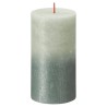 Bolsius Candele Pilastro Rustiche Sunset 4 pz 130x68 mm Verde e Blu