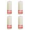 Bolsius Candele Rustiche a Colonna Shine 4 pz 190x68 mm Perla Delicato