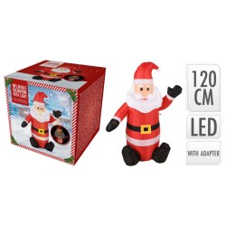 Ambiance Babbo Natale Gonfiabile a LED 120 cm