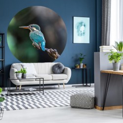 WallArt Cerchio Carta da Parati The Kingfisher 190 cm