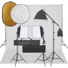    Kit per Studio Fotografico con Set Luci, Fondale e Riflettore