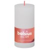 Bolsius Candele Rustiche a Colonna Shine 8 pz 100x50 mm Bianco Nuvola