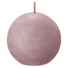 Bolsius Candele Rustiche a Sfera Shine 6 pz 76x71 mm Rosa Cenere