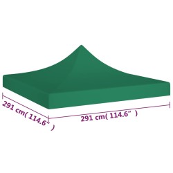    Tetto per Tendone per Feste 3x3 m Verde 270 g/m²