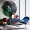 WallArt Cerchio Carta da Parati The Kingfisher 142,5 cm