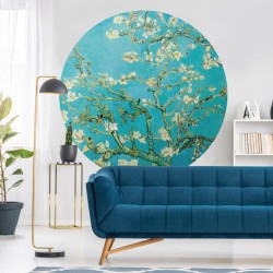 WallArt Cerchio Carta da Parati Almond Blossom 190 cm